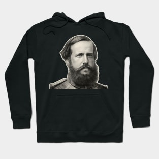 Face of the magnanimous Emperor Pedro II of the Empire of Brazil Hoodie